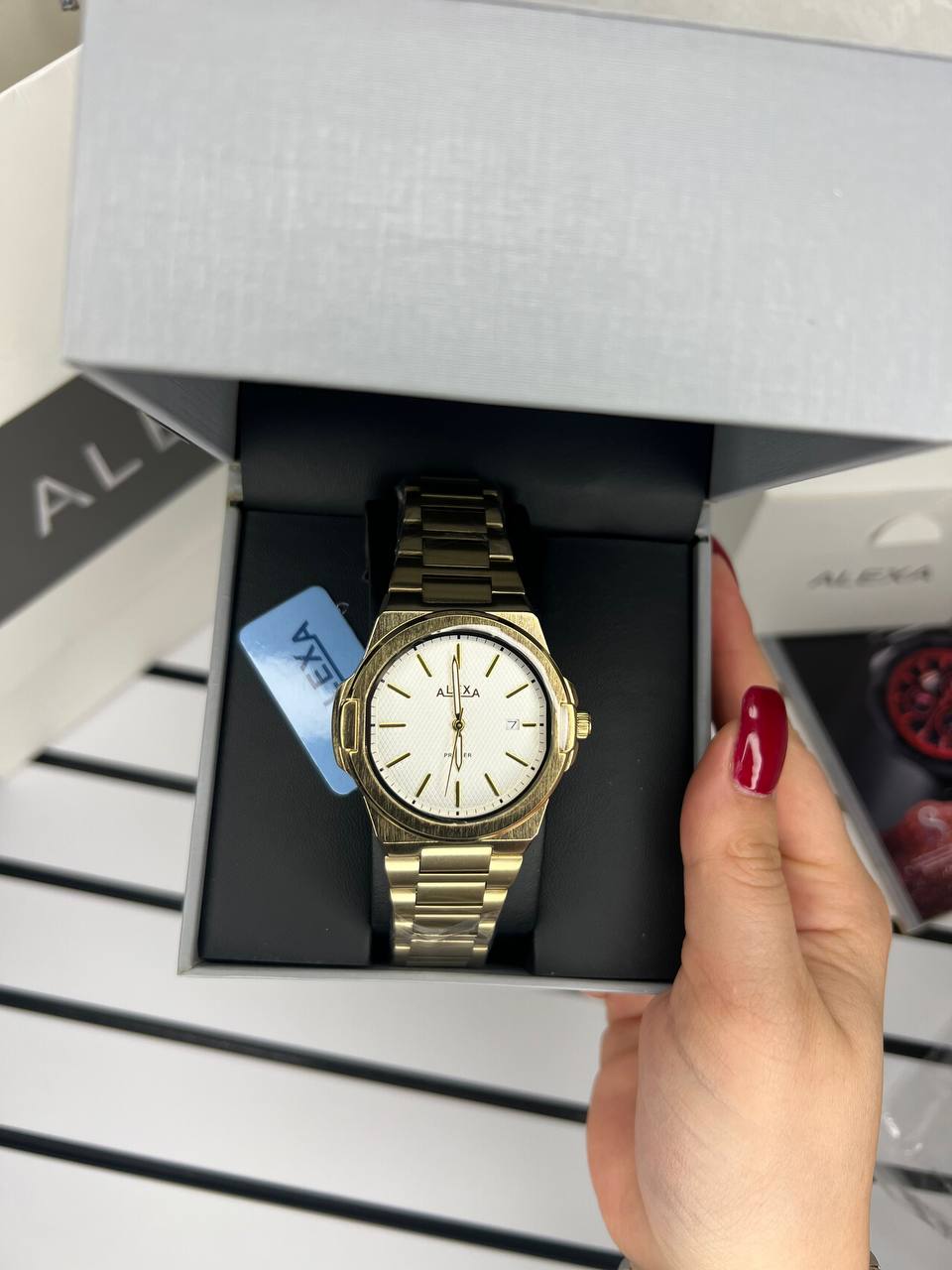 ساعت اورجینال مردانه موتور ژاپن طرح  پتک برند الکسا مدلAlexa 0088