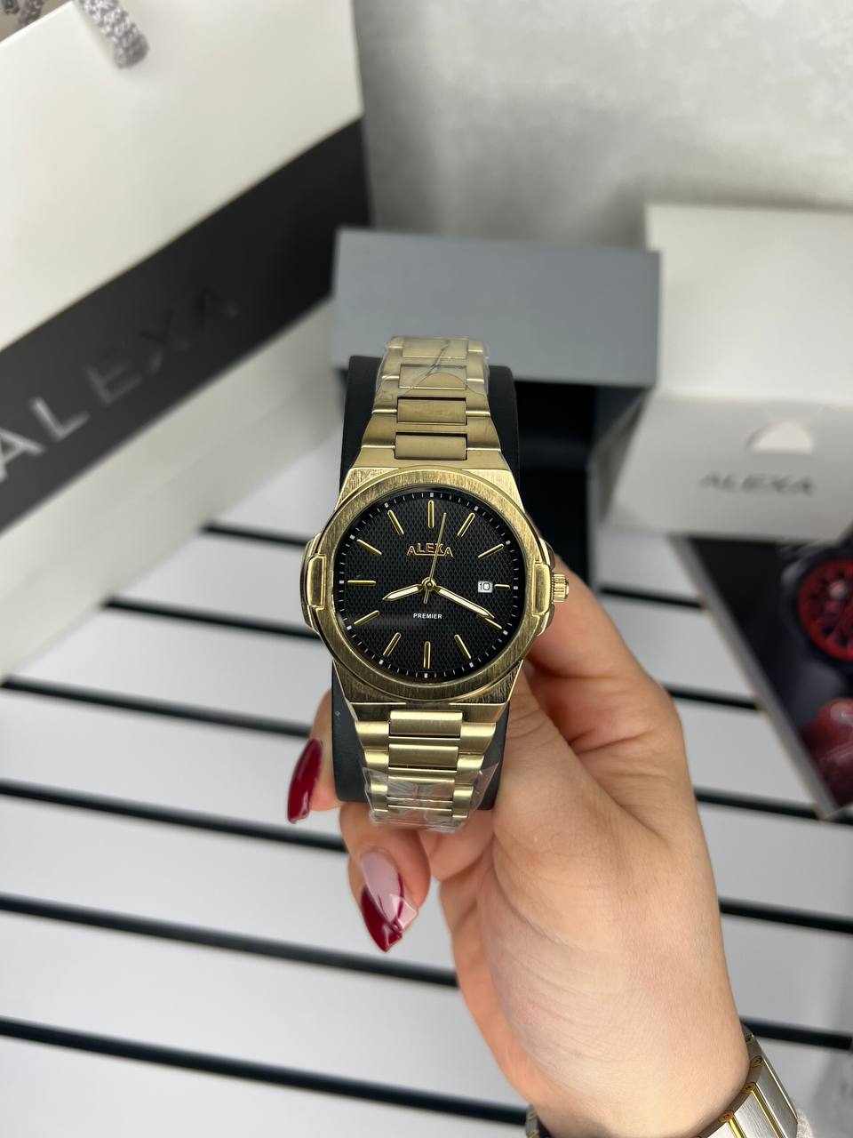 ساعت اورجینال مردانه موتور ژاپن طرح  پتک برند الکسا مدلAlexa 0088