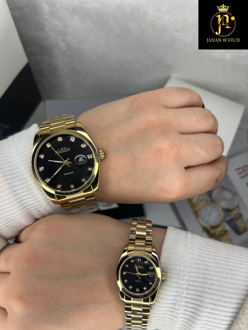 ست ساعت زنانه مردانه اورجینال مارک الکسامدل Alexa 0092.0093