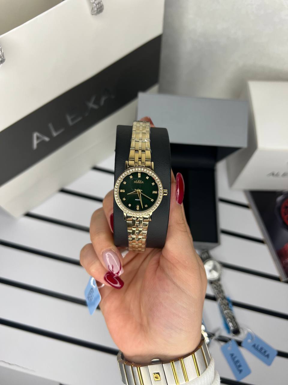 ساعت اورجینال زنانه موتور ژاپن برند الکسا مدلAlexa 0107