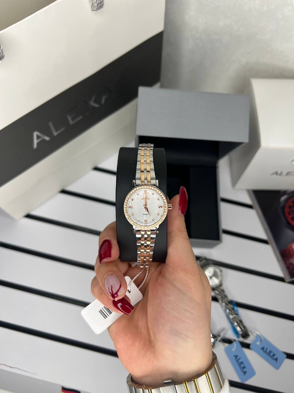 ساعت اورجینال زنانه موتور ژاپن برند الکسا مدلAlexa 0107